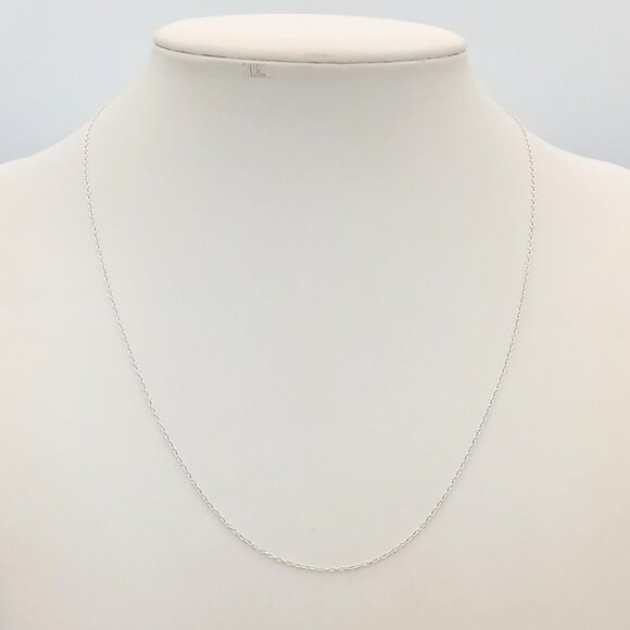 Italian 925 Sterling Silver 18" Curb Chain Necklace - SIGNED - Picture 2 of 8